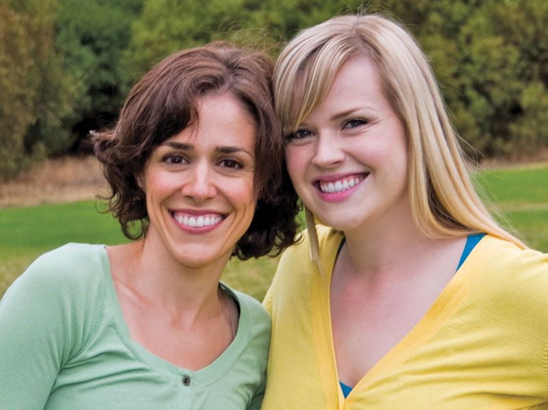 two smiling ladies