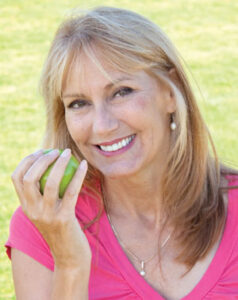 lady with apple